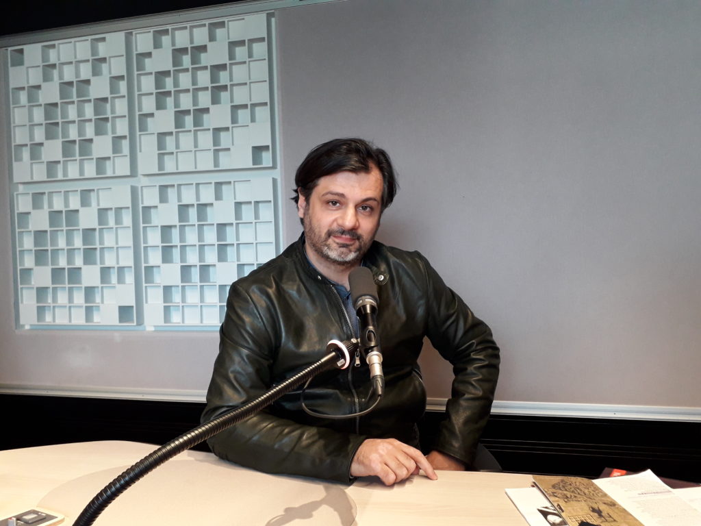 Paolo Cavallone at Studio 716, "Tapage nocturne" with Bruno Letort, © Radio France / Bruno Riou-Maillard - 2019